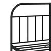 vidaXL Metal Bed Frame without Mattress with Headboard Black 150x200cm