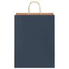 vidaXL Paper Bags 50 pcs with Handles Blue 32x12x42 cm
