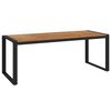 vidaXL Garden Table with U-shaped Legs 200x90x75 cm Solid Wood Acacia