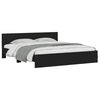 vidaXL Bed Frame without Mattress Black 180x200 cm Super King