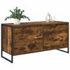 vidaXL TV Cabinet Smoke Oak 100 x 36 x 49.5 cm Engineered Wood
