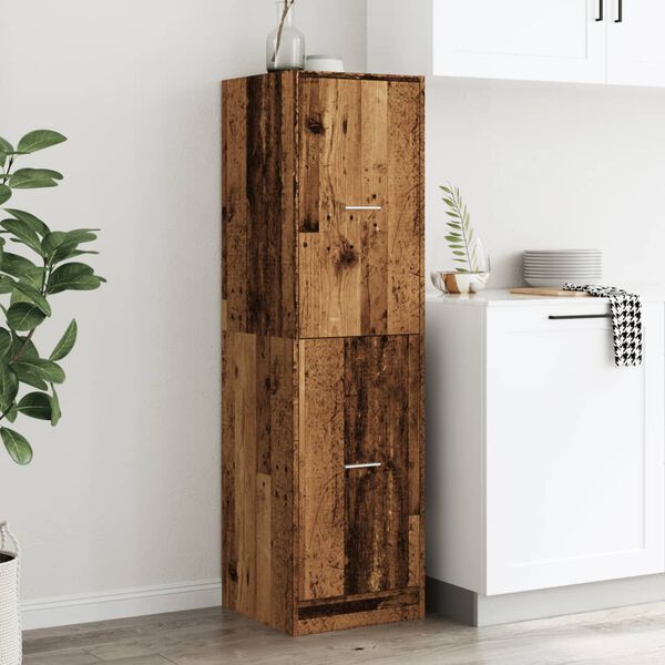 vidaXL Apothecary Cabinet&nbsp;Old Wood 40x41x144.5 cm Engineered Wood