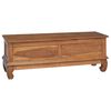 vidaXL TV Stand with Drawer Natural 110 x 35 x 40 cm Solid Teak Wood