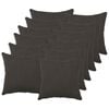 vidaXL Cushion Cover 12 pcs HEERLEN Dark Grey 40 x 40 cm Boucl&eacute;