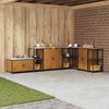 vidaXL Kitchen Storage with Shelf Rusty 40 x 50 x 92 cm Steel