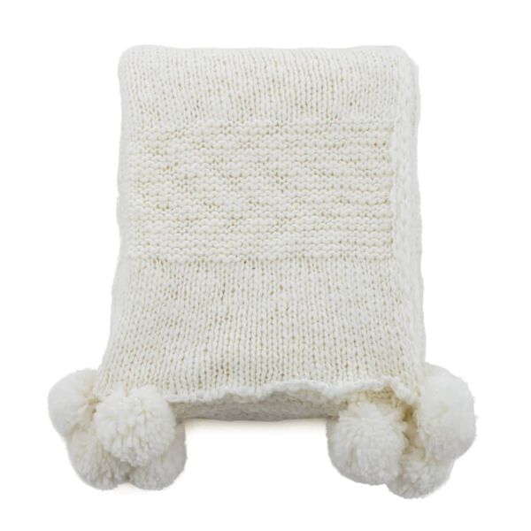 Venture Home Blanket Anny 170x130 cm Acrylic White