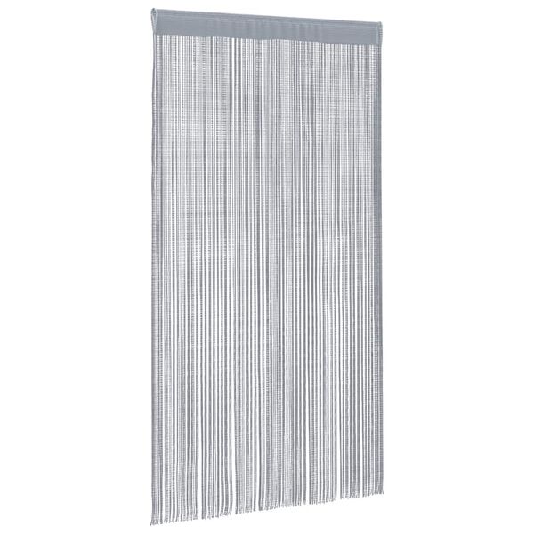 vidaXL String Curtains 2 pcs Light Grey 100x250 cm