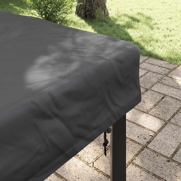 vidaXL Table Cover Plain Black 72 x 72 x 15 cm Fabric