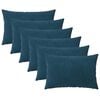 vidaXL Cushion with Pillow HEERLEN 6 pcs Blue Velvet