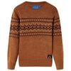 Kids' Sweater Knitted Cognac 116