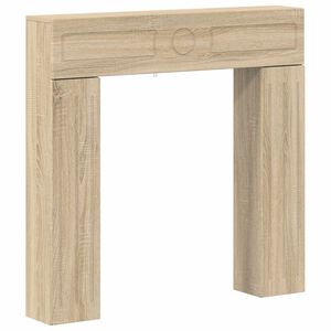 vidaXL Fireplace Surround Sonoma Oak 102 x 18 x 100.5 cm