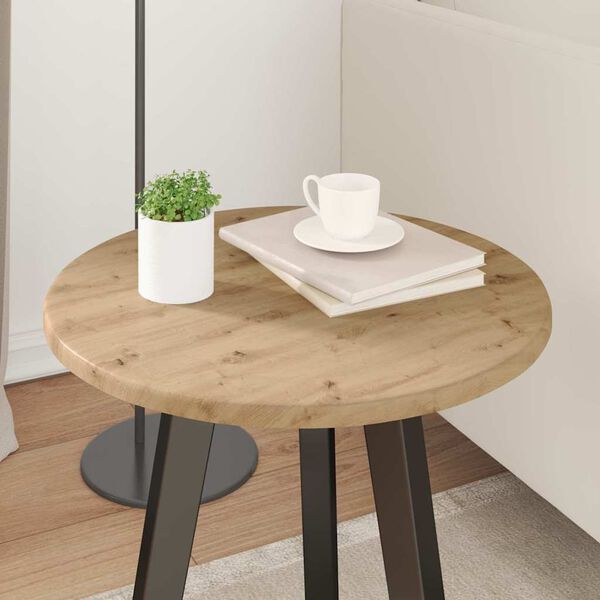 vidaXL Table Top Artisan oak 40 x 40 x 1.5 cm Engineered Wood