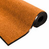 vidaXL Doormat Other Orange and Black 120 x 300 cm Polyamide and PVC