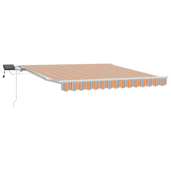 vidaXL Retractable Awning Multicolour 300 x 250 cm Fabric and Steel