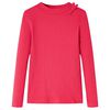 Kids' T-shirt with Long Sleeves Bright Pink 140