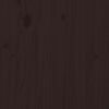 vidaXL Bed Frame without Mattress Dark Brown 200x200 cm Solid Wood