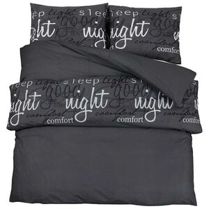 vidaXL Duvet Cover Set Black and White 135x200 cm Cotton