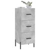 vidaXL Sideboard Concrete Grey 34.5x34x90 cm Engineered Wood