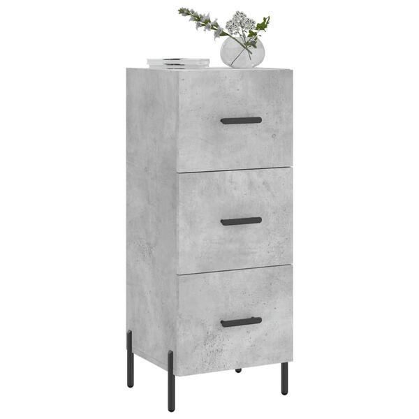 vidaXL Sideboard Concrete Grey 34.5x34x90 cm Engineered Wood