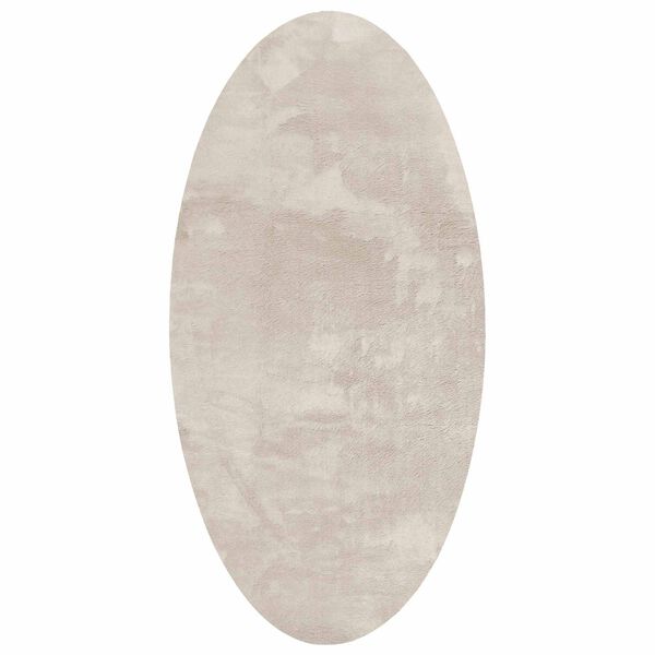 vidaXL Area Rugs Oval HUARTE Beige 150 x 80 cm 100% Polyester