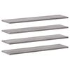 vidaXL Wall Shelves 4 pcs Grey Sonoma 80x20x1.5 cm Engineered Wood