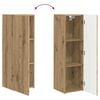 vidaXL Wall-mounted 4 pcs Artisan Oak