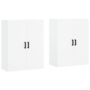 vidaXL Wall Mounted Cabinets 2 pcs White 69.5x34x90 cm