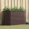 vidaXL Garden Raised Bed Brown 160 x 80 x 81 cm Steel