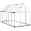 vidaXL Greenhouse with Base Frame Silver 334x169x202 cm Aluminium