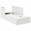 vidaXL Bed Frame with Storage White 90 x 190 cm Engineered wood