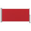 vidaXL Patio Retractable Side Awning 120x300 cm Red