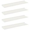 vidaXL Floating Shelf Wall-mounted 4 pcs White 80 x 18 x 2.5 cm Steel