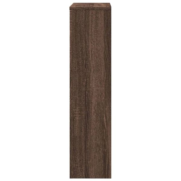 vidaXL Radiator Cover Brown Oak 104x20x82 cm Engineered Wood
