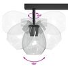 vidaXL Ceiling Spotlight Black 54 x 13 x 26 cm Glass and metal