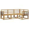 vidaXL Outdoor Sofa Set 4 pcs White 187.5 x 128.5 x 73 cm