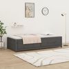 vidaXL Day Bed without Mattress Grey 90x200 cm Solid Wood Pine