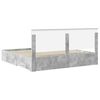 vidaXL Bed Frame Concrete Grey 180 x 200 cm Engineered Wood