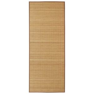 Rectangular Brown Bamboo Rug 150 x 200 cm