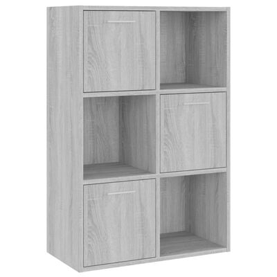 vidaXL Storage Cabinet Grey Sonoma 60x29.5x90 cm
