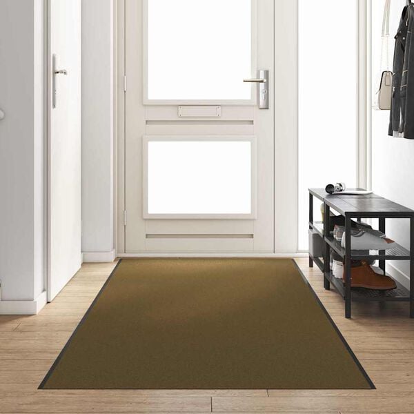 vidaXL Doormat Other Brown and Black 120 x 400 cm Polyamide and PVC