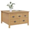 vidaXL Coffee Table Honey Brown 79.5 x 79.5 x 49 cm Solid Pine Wood