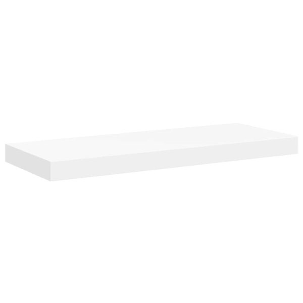 vidaXL Floating Wall Shelf White 60x23.5x3.8 cm MDF