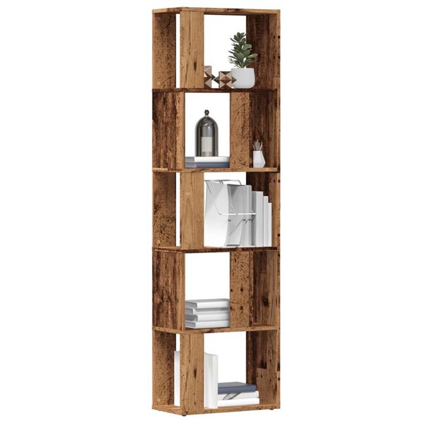 vidaXL Book Cabinet Old Wood 45x24x159 cm Engineered Wood