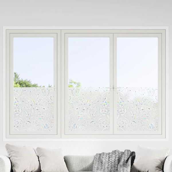 vidaXL Window Films 4 pcs Frosted Flower Pattern PVC