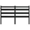 vidaXL Bed Headboard Black 186x4x100 cm Solid Wood Pine