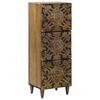vidaXL Highboard Brown 40 x 33 x 110 cm Solid Mango Wood