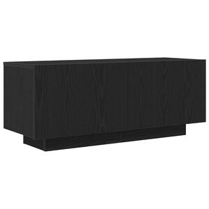 vidaXL TV Cabinet Black Oak 100 x 35 x 40 cm Engineered Wood