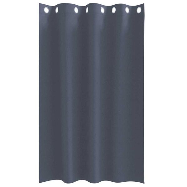 vidaXL Blackout Curtains with Rings 2 pcs Anthracite 175 x 140 cm