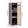 vidaXL Wall Cabinets 2 pcs Grey 30x30x100 cm Solid Pinewood
