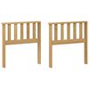 vidaXL Armrests Module 2 pcs White 60 x 6 x 61 cm Solid Acacia Wood